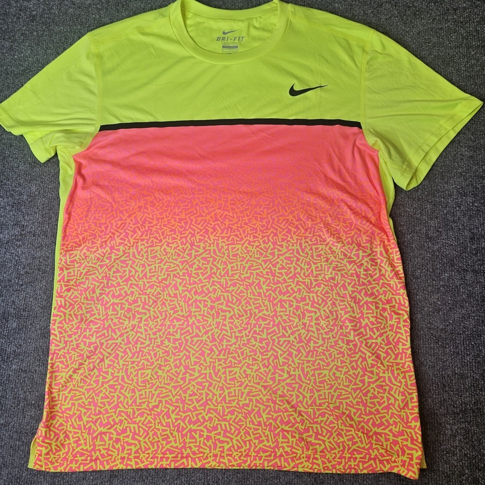 Nike Mens Challenger Tennis Shirt 2015 Australian Open Size Large Kyrigios